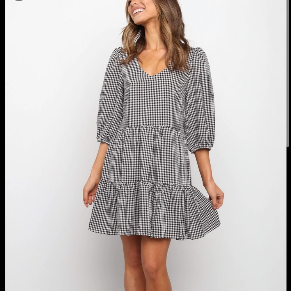 Petal and Pup Plaid Dress